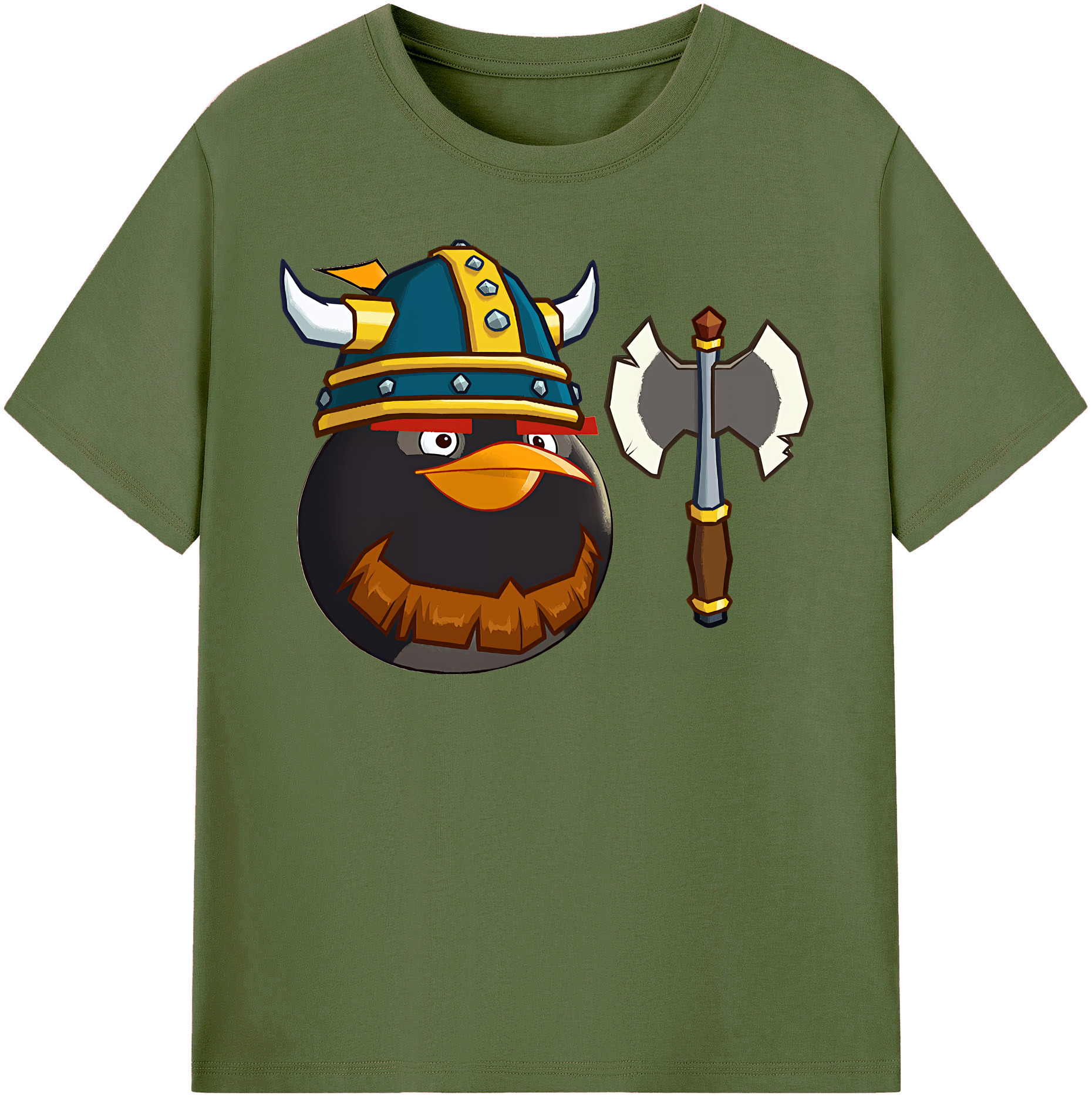 （画像用） Angry Birds アングリーバード 綿100％半袖Tシャツ（フロントプリント）